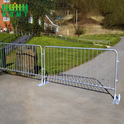 1.5m High Metal Crowd Control Barriers Galvanized Traffic Road Safety