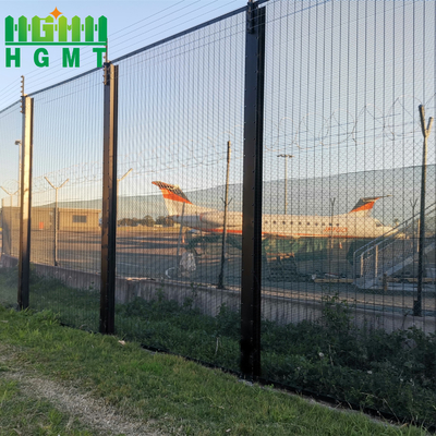 Heavy Duty Clear View Fence Panel High Security Wire Mesh 358 Anti Climb Fence With Barbed