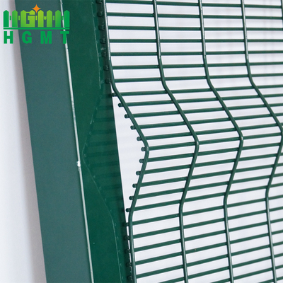 Heavy Duty Clear View Fence Panel High Security Wire Mesh 358 Anti Climb Fence With Barbed