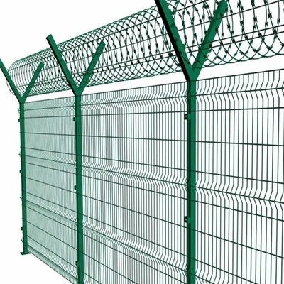 Garden Buildings Supplies Outdoor Metal Material 3D Bending Curved Welded Steel Wire Mesh Easily Assembled Fence Panel