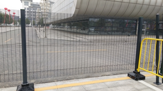 358 Dichte kleine gaten gaas hek PVC bekleed gekrimpte techniek Anti-klim-isolatie net