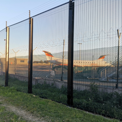 Hoge beveiliging Duurzaam helder zicht 358 Lasdraad Maas hek Anti Klimmen Voor Airport Project