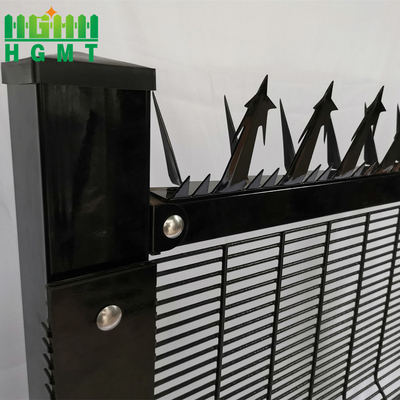 Heavy Duty Clear View Fence Panel High Security Wire Mesh 358 Anti Climb Fence met prikkeldraad