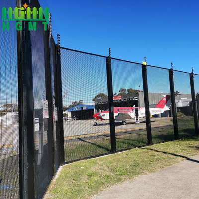 Heavy Duty Clear View Fence Panel High Security Wire Mesh 358 Anti Climb Fence With Barbed