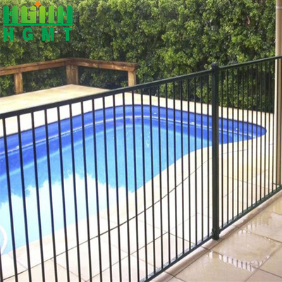 Moderne ontwerp Makkelijk te monteren Platte top zwembad Steel Tubular Fence Panel