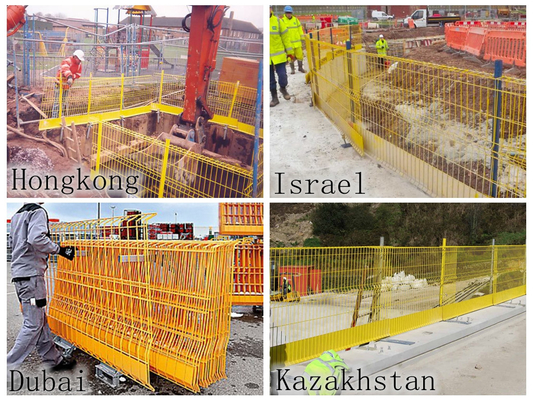 Impactbestendige randbeschermingsbarrière met versterkte mid-rail