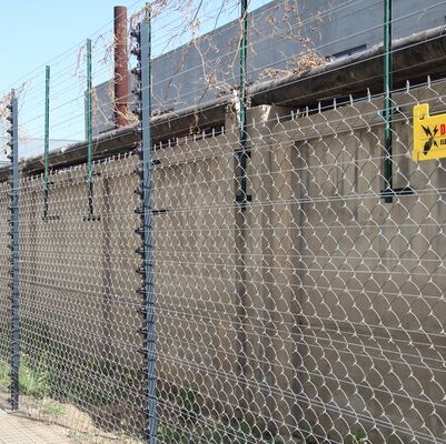 Moderne snelle installatie elektrische beveiligingshek verbinding mogelijk