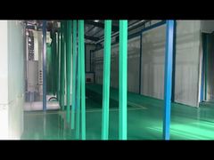 vierkante paal in poedergroen